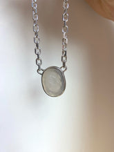 Load image into Gallery viewer, Sterling Silver Quartz Figure Intaglio Necklace