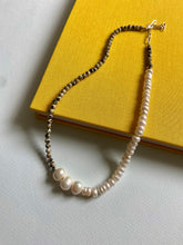 Load image into Gallery viewer, Dalmatian Jasper and Pearl Necklace
