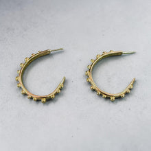 Load image into Gallery viewer, Dot Hoop Earrings
